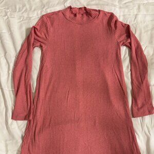 Gap Girls Ribbed Pink Dress - Size XL